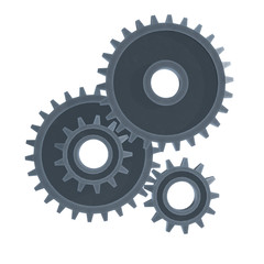 Gears. Mechanical technology machine concept