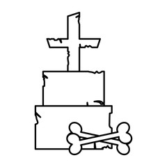 trick or treat - happy halloween line style