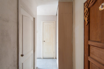 Russia, Moscow- May 07, 2018: interior room apartment. standard repair decoration in hostel