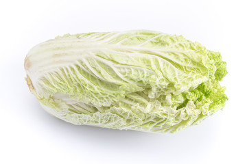 chinese cabbage on a white background