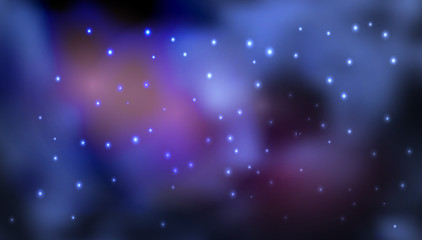 Cosmic background with galaxy, space, nebula and shining stars