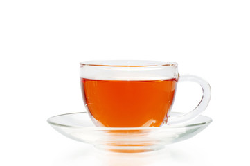 Cup of tea isolated on white
