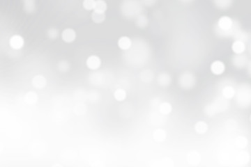 White Winter Holiday Lights Abstract Background