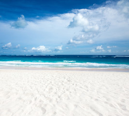 beach and tropical sea .