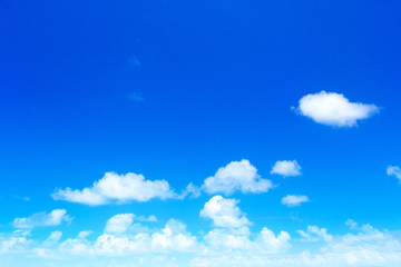 clouds in the blue sky