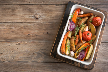 Oven roasted vegetables