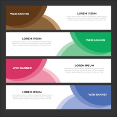 Abstract Creative and Modern Banner Background Design Template. For Website, Social media and banner