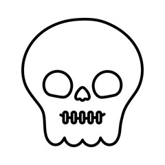 Obraz premium trick or treat - happy halloween line image