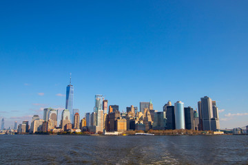 New York city skyline USA 