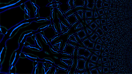 Ornate geometric pattern and artfully abstract multicolored background