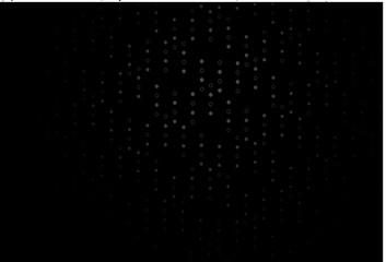 Dark Black vector cover with spots.