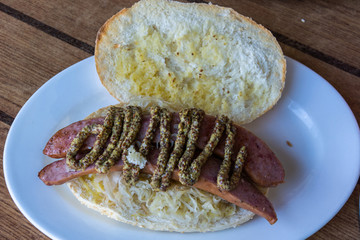 Traditional Barossa German roll in Barossa Valley