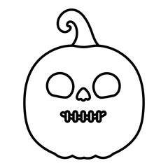 trick or treat - happy halloween line image