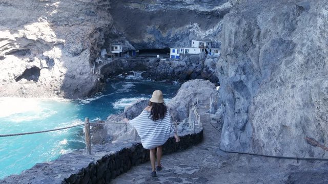 Pirate cave Poris de Candelaria, a hidden tourist attraction near Tijarafe