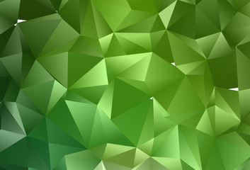 Fototapeta na wymiar Light Green vector abstract mosaic backdrop.