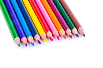 Color Pencil Isolated On White Background 