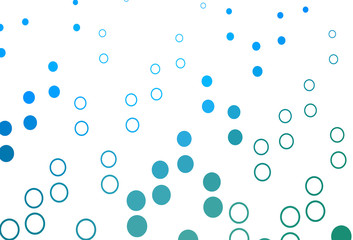 Light Blue, Green vector layout with circle shapes.