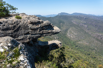Rock formations known as the Balconies in the Grampians region of Victoria, Australia