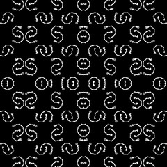 Dark Abstract Ornate Seamless Pattern