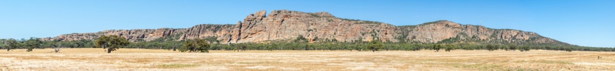 Panoramic view of Mt Arapiles in Victoria, Australia