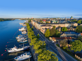 Fototapeta premium View of Stockholm Sweden early morning