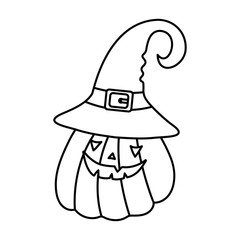 trick or treat - happy halloween line image