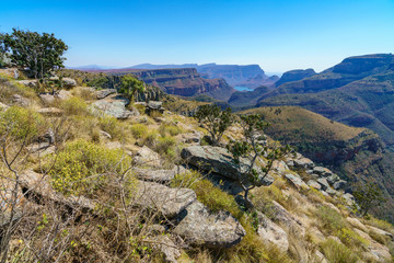 Fototapeta na wymiar blyde river canyon from lowveld view in south africa 2
