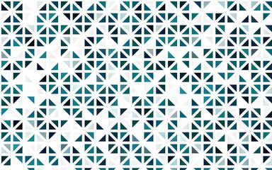 Light BLUE vector seamless layout with lines, triangles. Triangles on abstract background with colorful gradient. Pattern for design of window blinds, curtains.