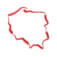 Mapa Polski - kontury © robert6666