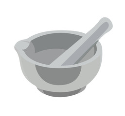 mortar and pestle vector illustration