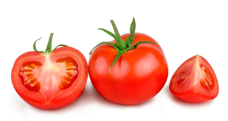Tomatoes isolated on white background