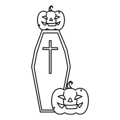trick or treat - happy halloween line image