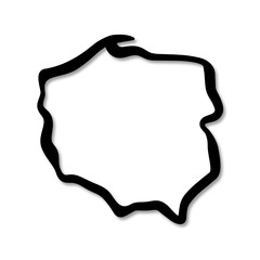 Mapa Polski - kontury © robert6666