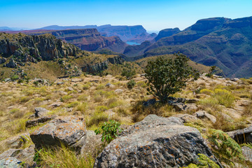 Fototapeta na wymiar blyde river canyon from lowveld view in south africa 12