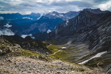 Fototapeta na wymiar Berge, Alpen, Klettern, Österreich, Landschaft, Natur, Naturschutz, Draußen, Gipfel
