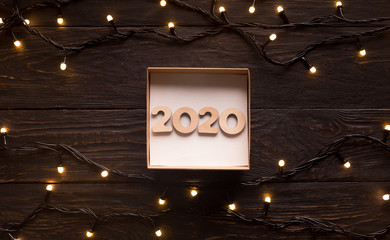 2020 present for new year in small gift box