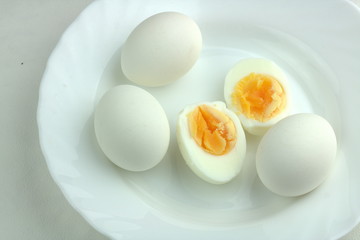 egg rests upon table