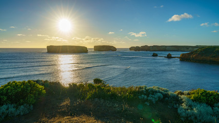 sunset at bay of islands, great ocean road, victory, australia 31