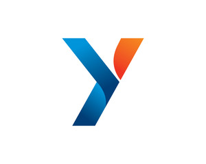 Letter Y logo symbol or icon template - obrazy, fototapety, plakaty