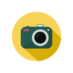 Camera flat icon, universal icon for web
