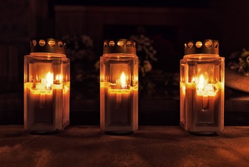 Votive Candles at All Saint's Day
