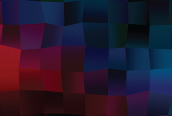 Dark Blue, Red vector background with rectangles.