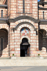 Cathedral Church of Saint Mark at the center of city of Belgrade