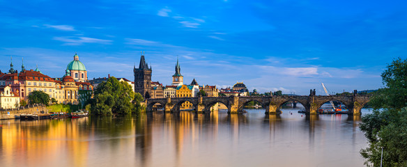 Fototapeta premium Charles Bridge Prague in Czech Republic.