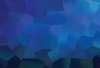 Dark BLUE vector backdrop with hexagons.