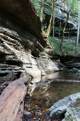 Fototapeta premium Boulders on Nature Trail in Woods