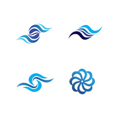 Fototapeta na wymiar water Waves beach logo and symbols template icons app