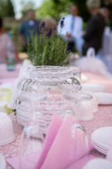 Tischdekoration Hochzeit