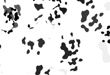 Light Black vector pattern with chaotic shapes.