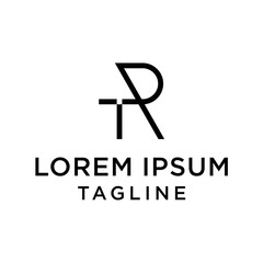 initial letter logo RT, TR, logo template 